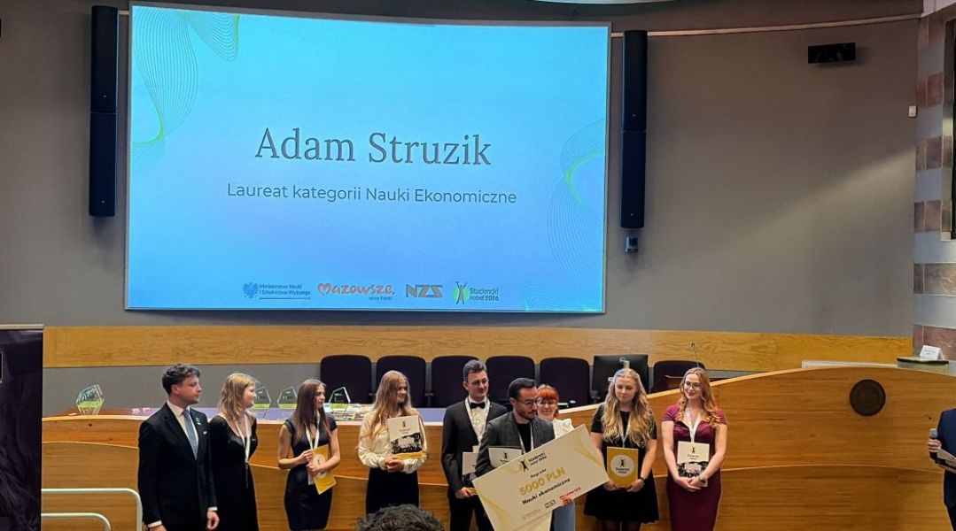 Student kierunku AiPD laureatem konkursu Studencki Nobel 2026