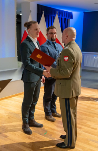 Paweł Woźniak, został laureatem II nagrody 