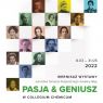 plakat wystawy Pasja i geniusz z podobiznami sławnych kobiet nauki