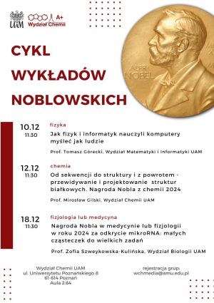 Cykl wykładów noblowskich 2024