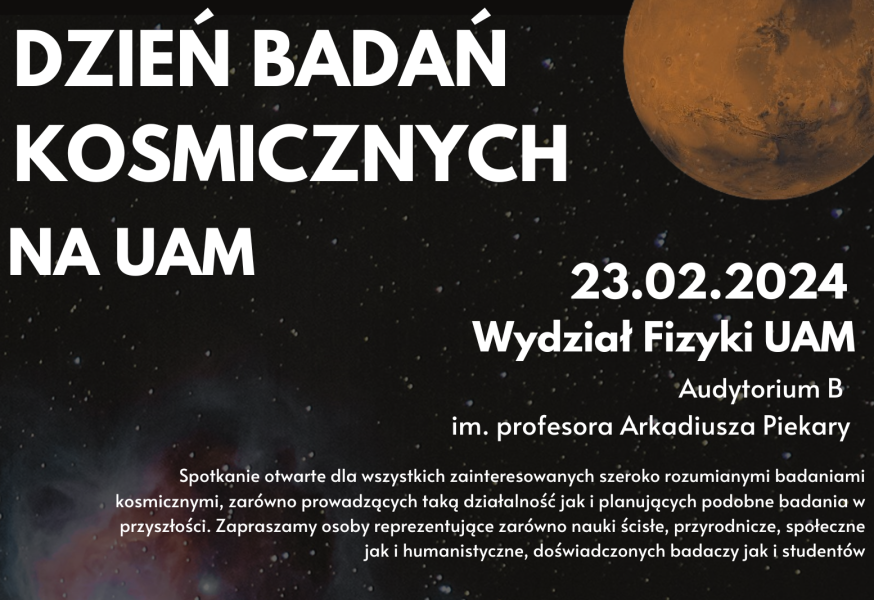 plakat informujący o wydarzeniu