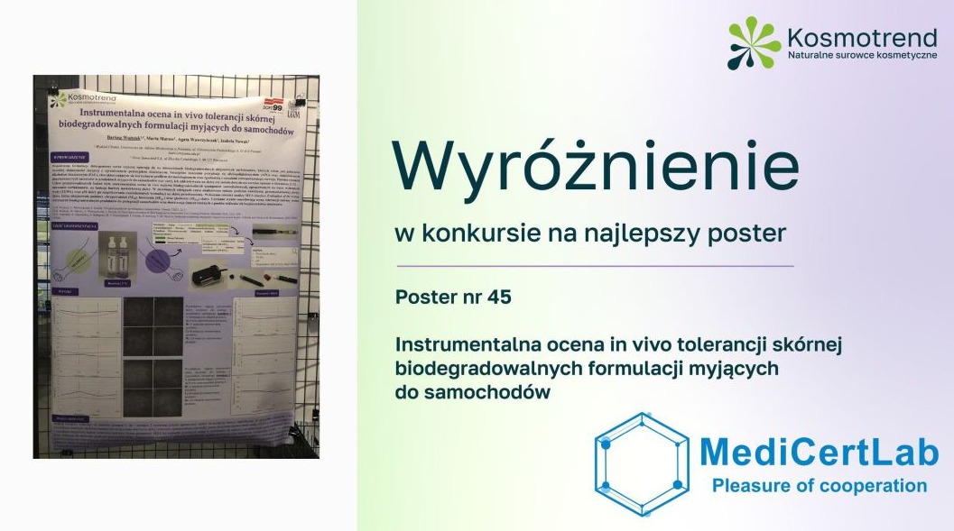 Nagrody za najlepsze postery dla członków Zakładu Chemii Stosowanej