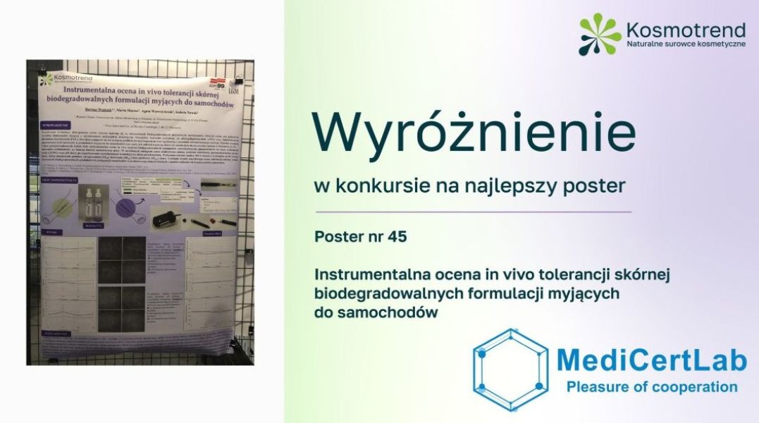 Nagrody za najlepsze postery dla członków Zakładu Chemii Stosowanej