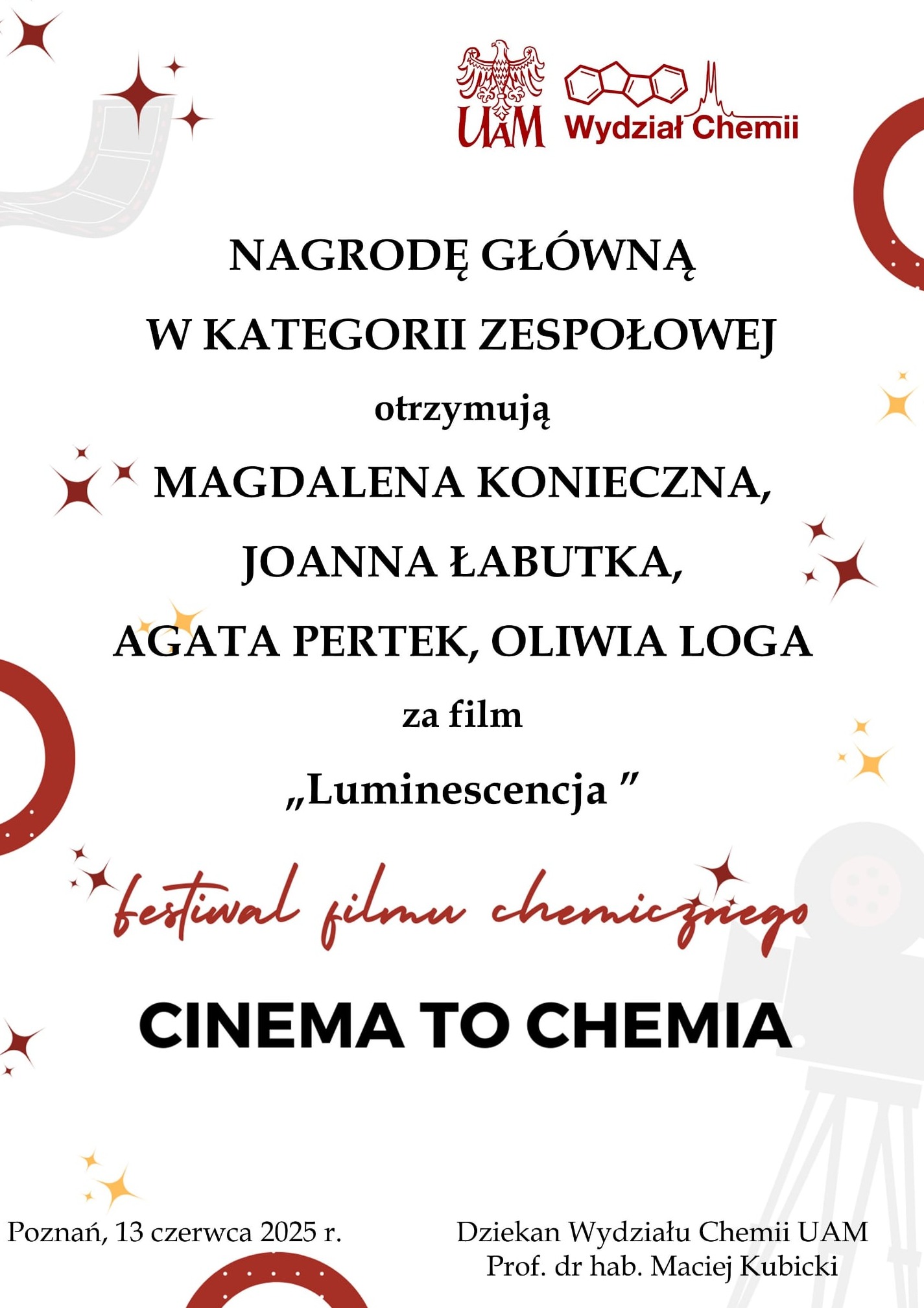 Laureatki konkursu „Cinema to chemia” odbyły staż