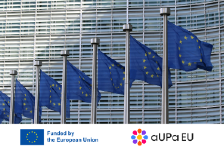 przykładowa grafika przedstawiajaca flagi UE