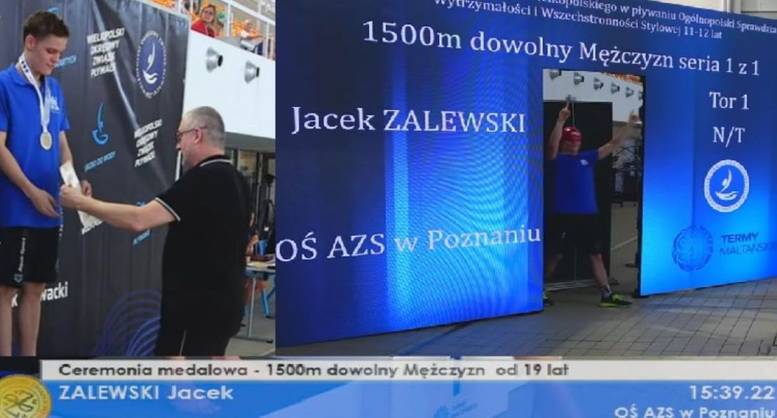 Sukcesy pływackie studenta Jacka Zalewskiego
