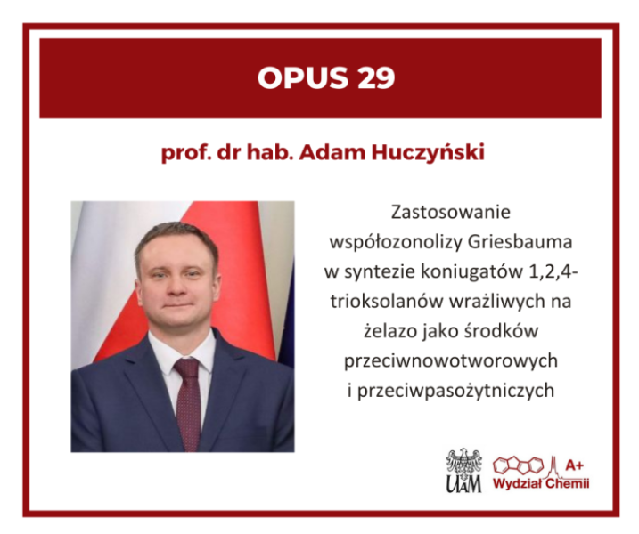 OPUS 29 dla prof. Patrycji Żak i prof. Adama Huczyńskiego!