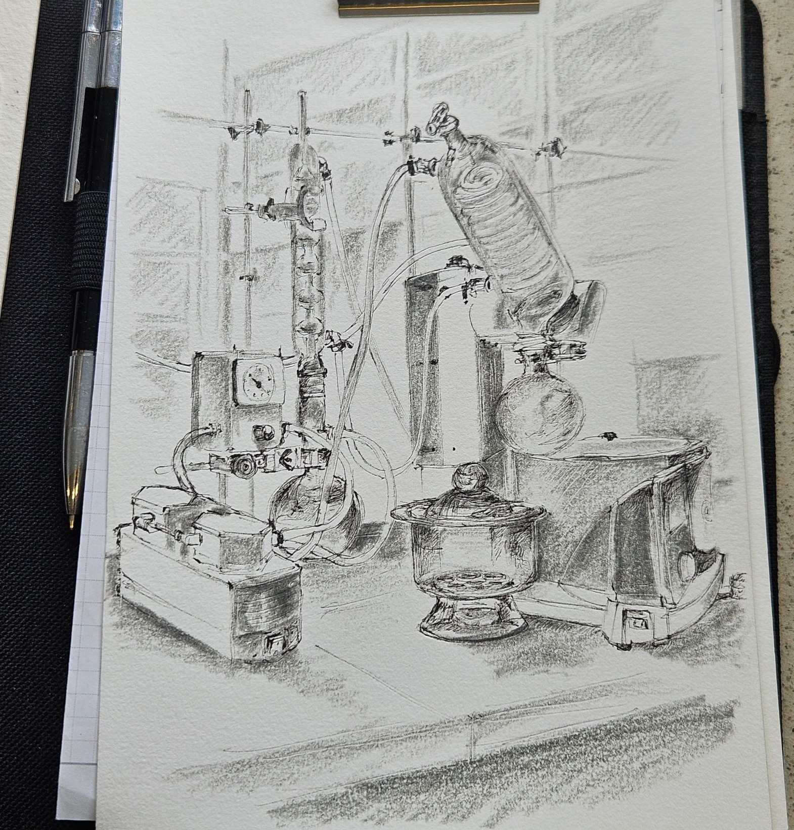 Wizyta grupy Urban Sketchers Poland na Wydziale Chemii
