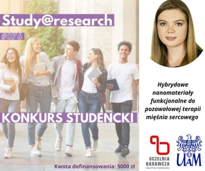 plakat konkursu studenckiego Study and reserch