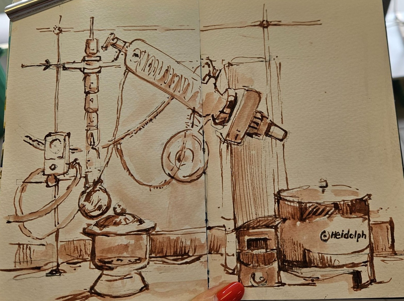 Wizyta grupy Urban Sketchers Poland na Wydziale Chemii