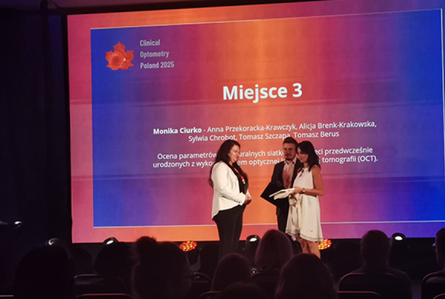 ceremonia wręczenia nagród „Złote Skrzydła Optometrii i Optyki”