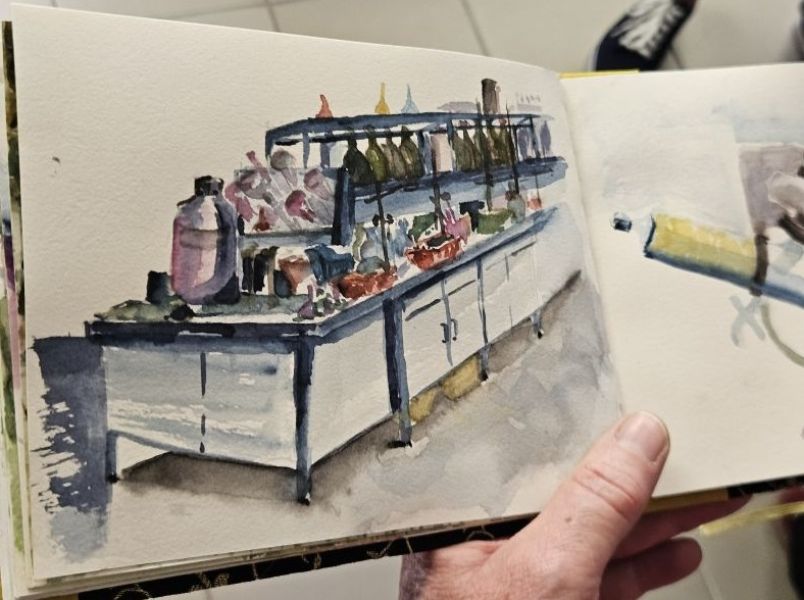Wizyta grupy Urban Sketchers Poland na Wydziale Chemii