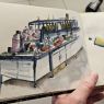 Wizyta grupy Urban Sketchers Poland na Wydziale Chemii
