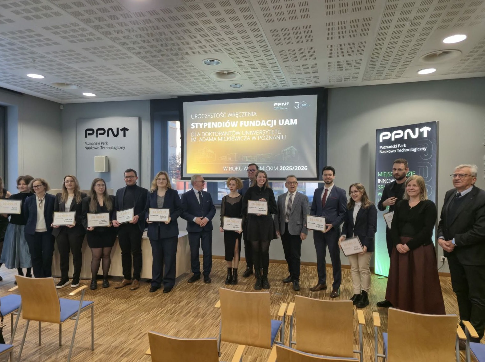 Stypendia Fundacji UAM dla doktorantów - uroczystość wręczenia